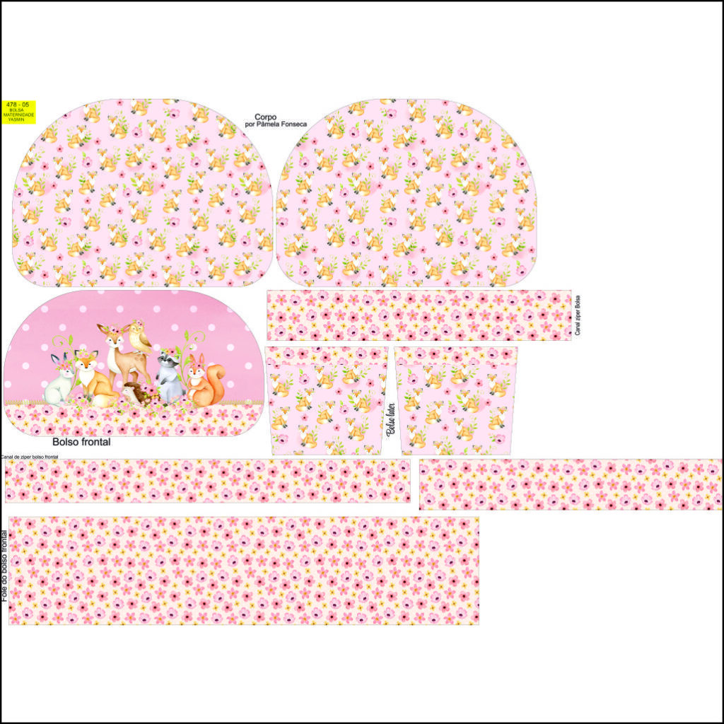 BOLSA MATERNIDADE YASMIN 478-05